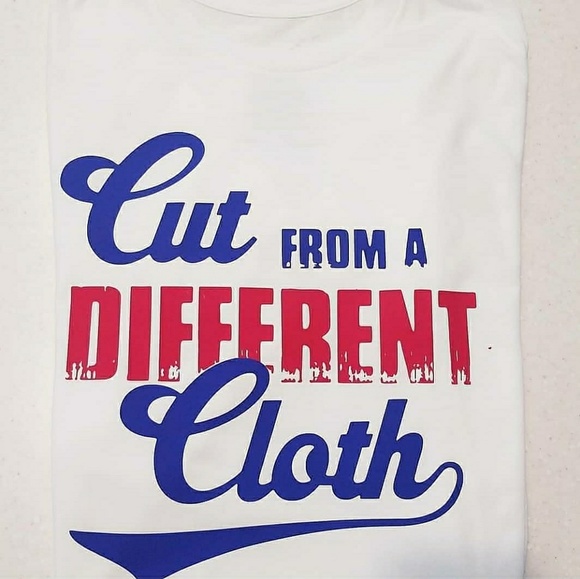 "CUT FROM A DIFFERENT CLOTH" BRAND NEW TEE. - Picture 1 of 4